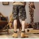 Summer American-style Retro Loose-fitting Straight-leg Camouflage Shorts
