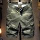 Summer American-style Retro Loose-fitting Straight-leg Camouflage Shorts