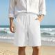 Mens Twill Wrinkle-Resistant Casual Shorts