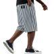 Mens Stylish Striped Casual Loose-fit Multi-pocket Shorts
