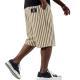 Mens Stylish Striped Casual Loose-fit Multi-pocket Shorts