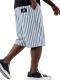 Mens Stylish Striped Casual Loose-fit Multi-pocket Shorts