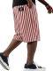 Mens Stylish Striped Casual Loose-fit Multi-pocket Shorts