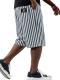 Mens Stylish Striped Casual Loose-fit Multi-pocket Shorts