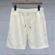 White Casual Lace-up Capri Pants