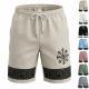 Mens Loose-Fit Breathable Printed Beach & Resort Shorts