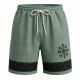 Mens Loose-Fit Breathable Printed Beach & Resort Shorts