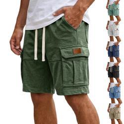 Mens Cargo Shorts With Pockets Fashion Summer Vacation Short Pants
