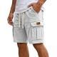 Mens Cargo Shorts With Pockets Fashion Summer Vacation Short Pants