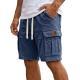 Mens Cargo Shorts With Pockets Fashion Summer Vacation Short Pants