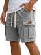 Mens Cargo Shorts With Pockets Fashion Summer Vacation Short Pants