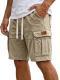 Mens Cargo Shorts With Pockets Fashion Summer Vacation Short Pants