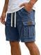 Mens Cargo Shorts With Pockets Fashion Summer Vacation Short Pants