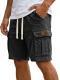 Mens Cargo Shorts With Pockets Fashion Summer Vacation Short Pants