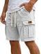 Mens Cargo Shorts With Pockets Fashion Summer Vacation Short Pants