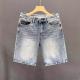 Fashionable Versatile Loose-fit Jacquard Capri Pants Casual Trousers