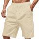 Mens Shorts Loose-fit Casual Heavyweight Jacquard Check Pattern