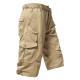 Mens Capri Pants Loose Straight-leg Mid-length Trousers