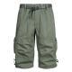 Mens Capri Pants Loose Straight-leg Mid-length Trousers