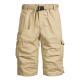 Mens Capri Pants Loose Straight-leg Mid-length Trousers