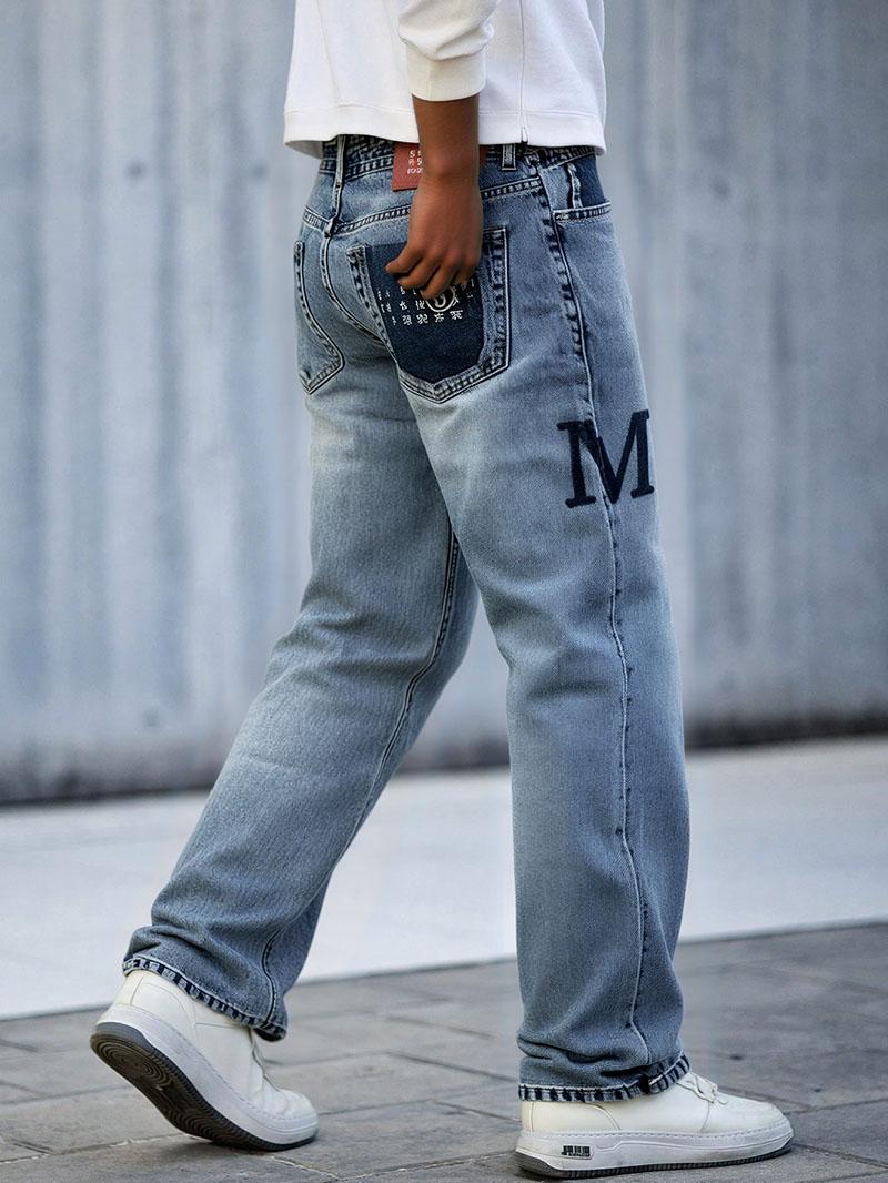 B2 - Non-elastic Small Straight-leg Pants