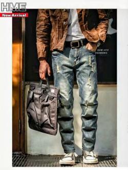 Slim-fit Elastic Straight-leg Pants