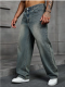 Unlined Loose Straight Pants