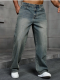 Unlined Loose Straight Pants