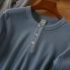 European And American Mens Cotton Waffle-Weave Long-Sleeve T-Shirt Base Layer