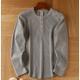 European And American Mens Cotton Waffle-Weave Long-Sleeve T-Shirt Base Layer