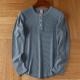 European And American Mens Cotton Waffle-Weave Long-Sleeve T-Shirt Base Layer