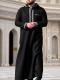 Middle Eastern Mens Robe With Long Sleeves And A Hood For International Trade