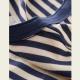 Mens Retro Henry Collar Striped Washed Cotton Long-Sleeve T-Shirt