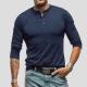 Mens Fashionable Pure Cotton Crewneck Long-Sleeve