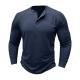 Mens Fashionable Pure Cotton Crewneck Long-Sleeve