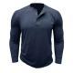 Mens Fashionable Pure Cotton Crewneck Long-Sleeve