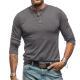 Mens Fashionable Pure Cotton Crewneck Long-Sleeve