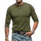 Mens Fashionable Pure Cotton Crewneck Long-Sleeve