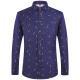 Mens Business Commute Plaid Long-Sleeve Shirt