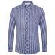 Mens Business Commute Plaid Long-Sleeve Shirt