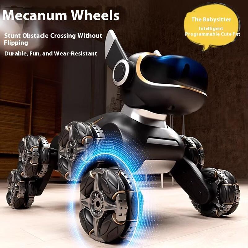 Electric Intelligent Robot Dog Remote Control Car Toy Childrens Car Eight Wheels