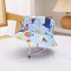 Printed Bucket Hat Cute Car Dinosaur Summer Beach Pure Cotton Fisherman Hat For Babies