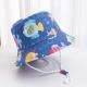 Printed Bucket Hat Cute Car Dinosaur Summer Beach Pure Cotton Fisherman Hat For Babies