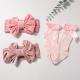 Velvet Baby Headband And Sock Set