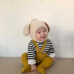 Fluffy Bunny-ear Fleece Earflap Hat For Babies And Toddlers