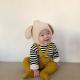 Fluffy Bunny-ear Fleece Earflap Hat For Babies And Toddlers