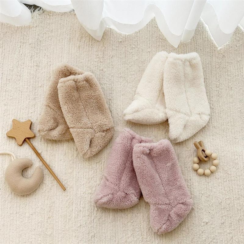 Baby Foot Covers Thickened Warm Shoe Covers Foot Protectors Baby Winter Sock Covers