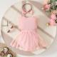 Siamese Triangle Sweet Bow Sleeveless Leotard Hair Band