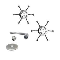 6in Heavy Duty 6Wire Steel Brush Cutter Head, Replacement Disc For Gas  Electric Weed Trimmers