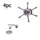 6in Heavy Duty 6Wire Steel Brush Cutter Head, Replacement Disc For Gas  Electric Weed Trimmers